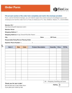 OTC Mail Order Form