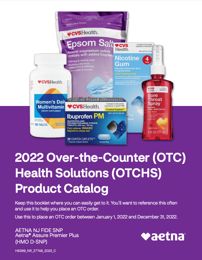 Aetna CVS Health 2023 OTCHS MyOrder Medicare Advantage