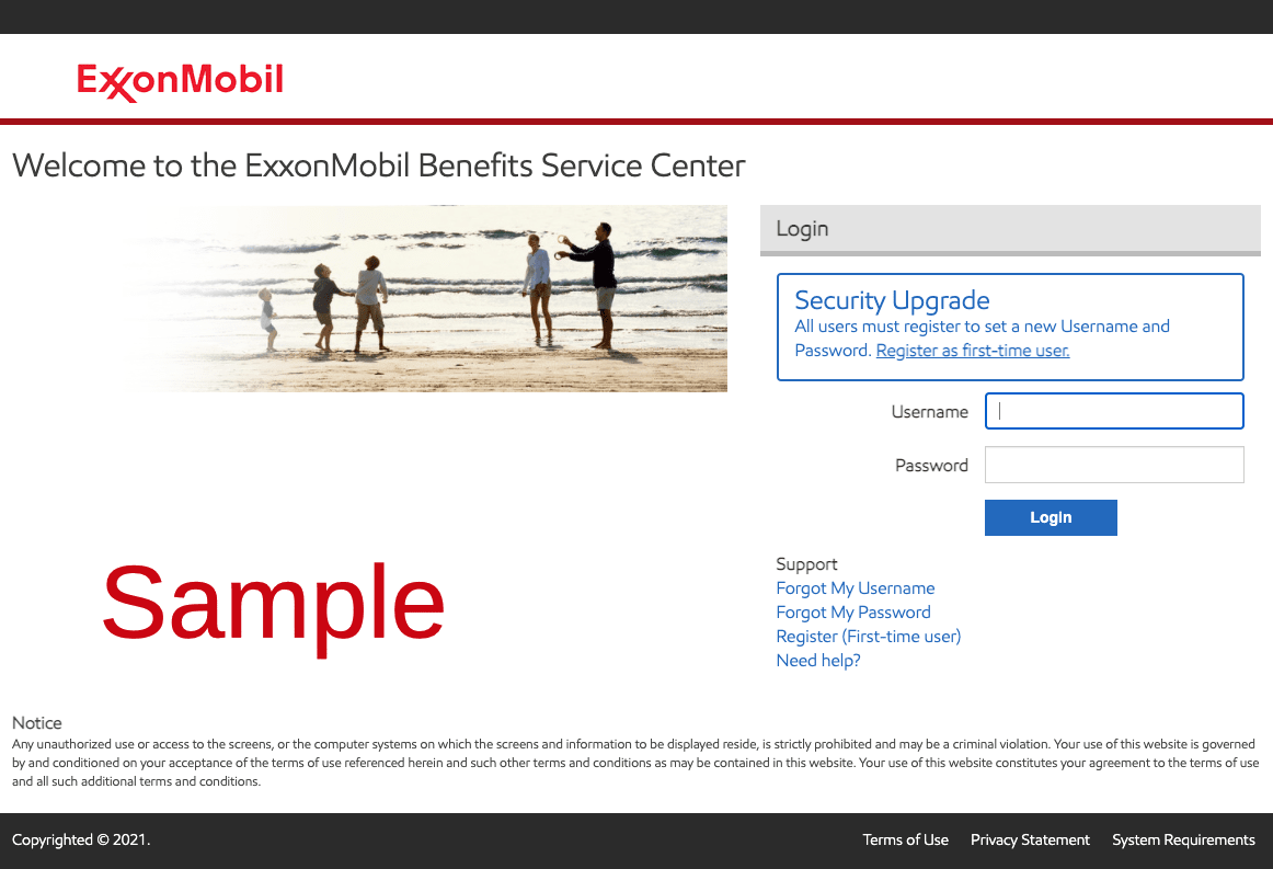 ExxonMobil Employee Benefits Register Login Enrollment