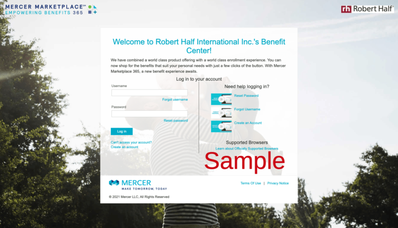 Robert Half Mercer Employee Benefits Login Register Enrollment Enroll Robert Half Mercer Employee Benefits Login Register Enrollment Enroll