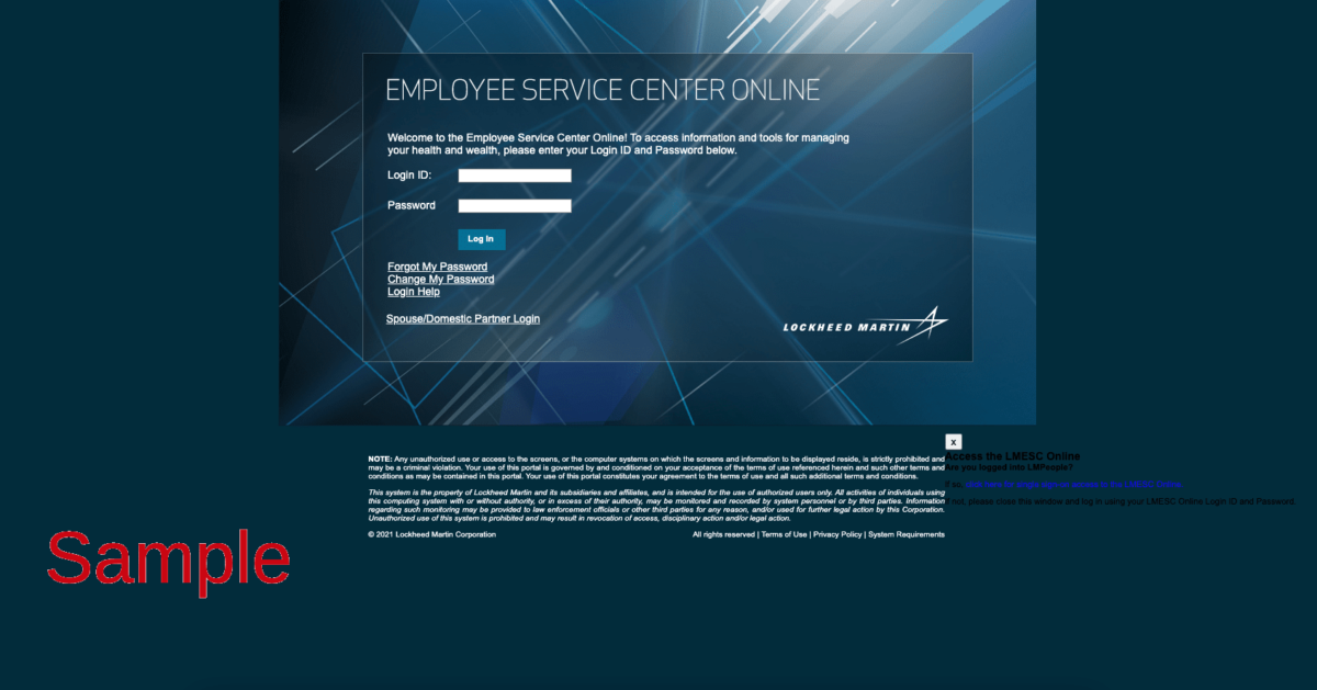 Lockheed Martin Employee Benefits Login / Enrollment Benefits