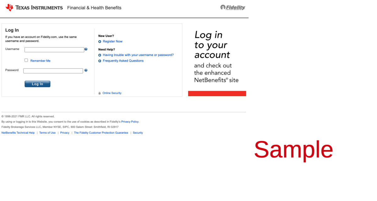 Texas Instruments Employee Benefits Login / Enrollment Benefits