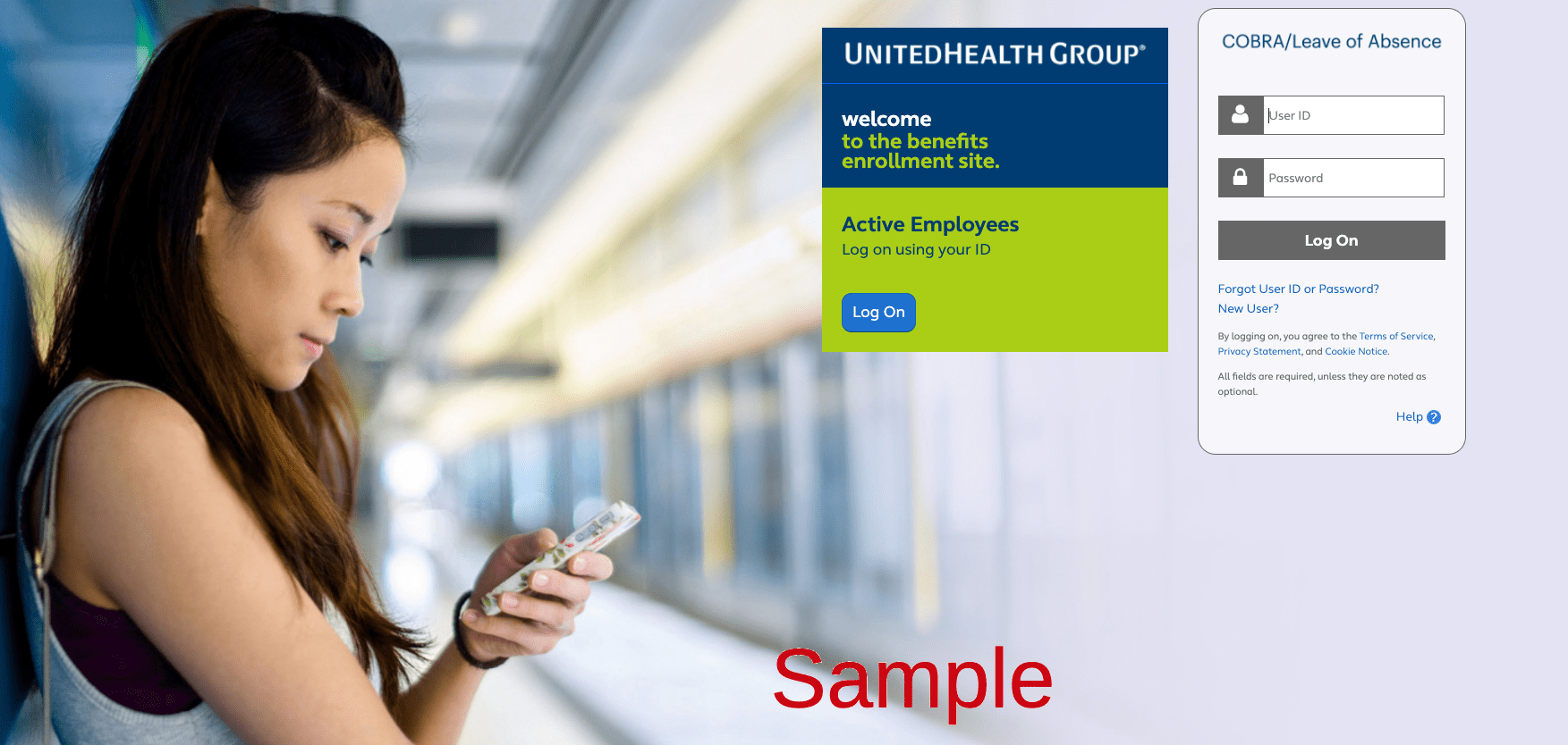 UnitedHealth Group Employee Benefits Login / Enrollment Benefits Account Manager