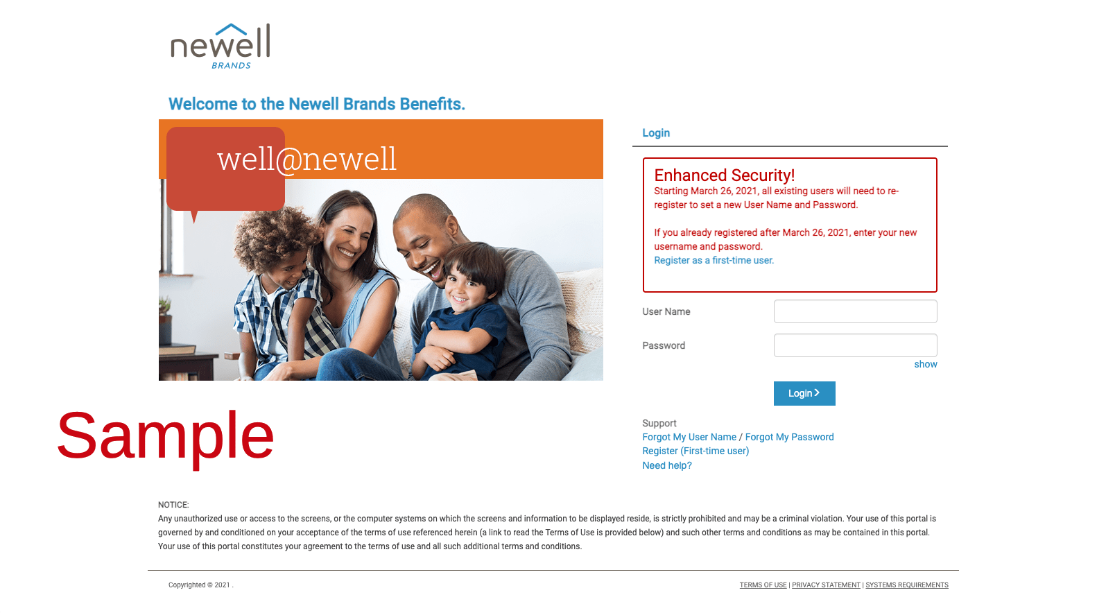 Newell Brands Employee Benefits Login / Register / Enroll Benefits Account Manager