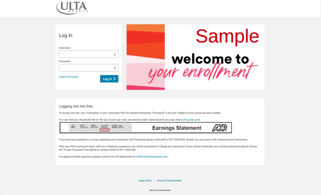 Ulta Beauty Employee Benefits Login Register Enrollment