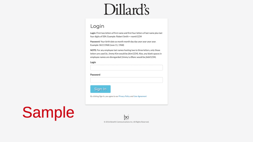 Dillard's Employee Benefits | Handbook | Website | www.mydillardsbenefits.com