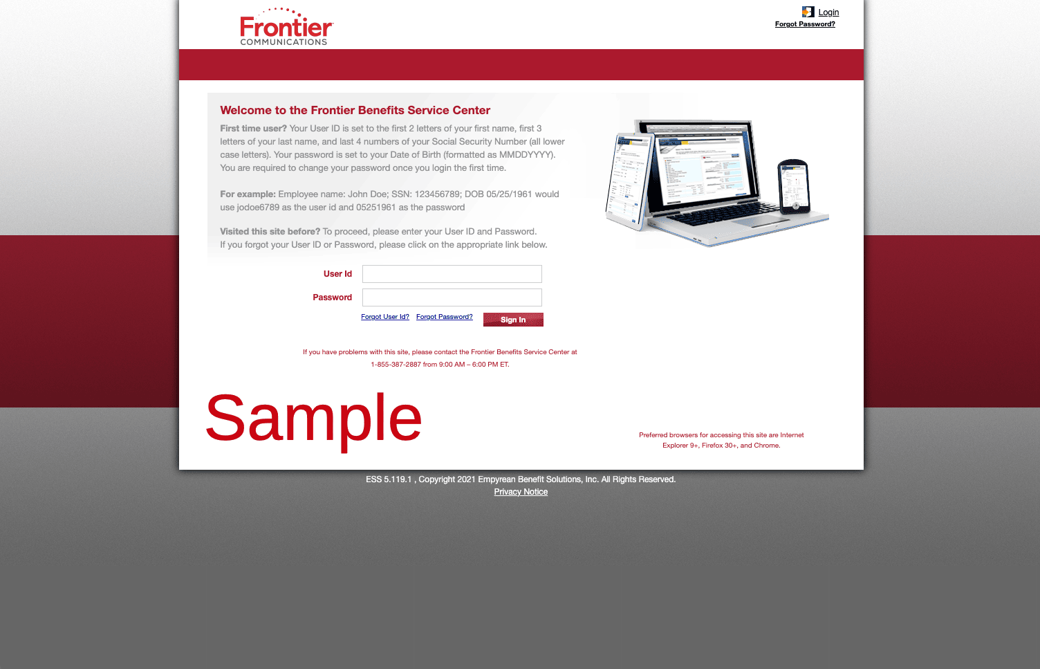 Frontier Communications Corporation Employee Benefits