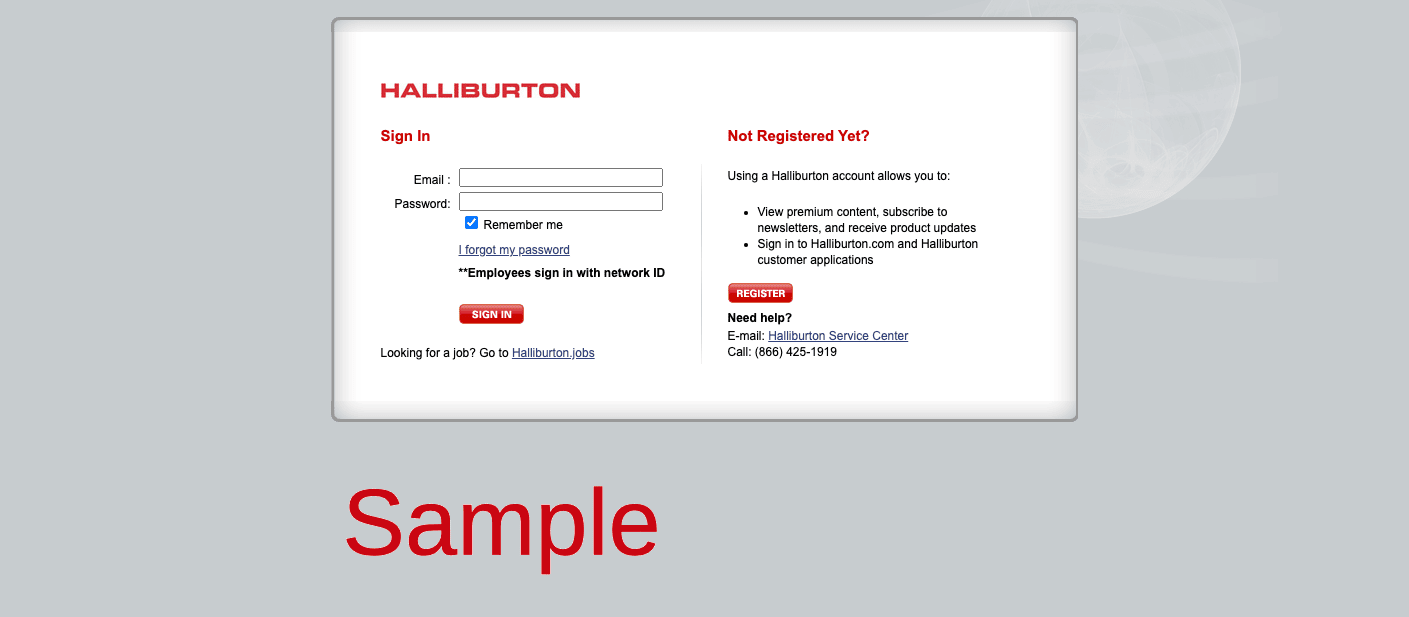 Halliburton Employee Benefits Page Login Register Enrollment