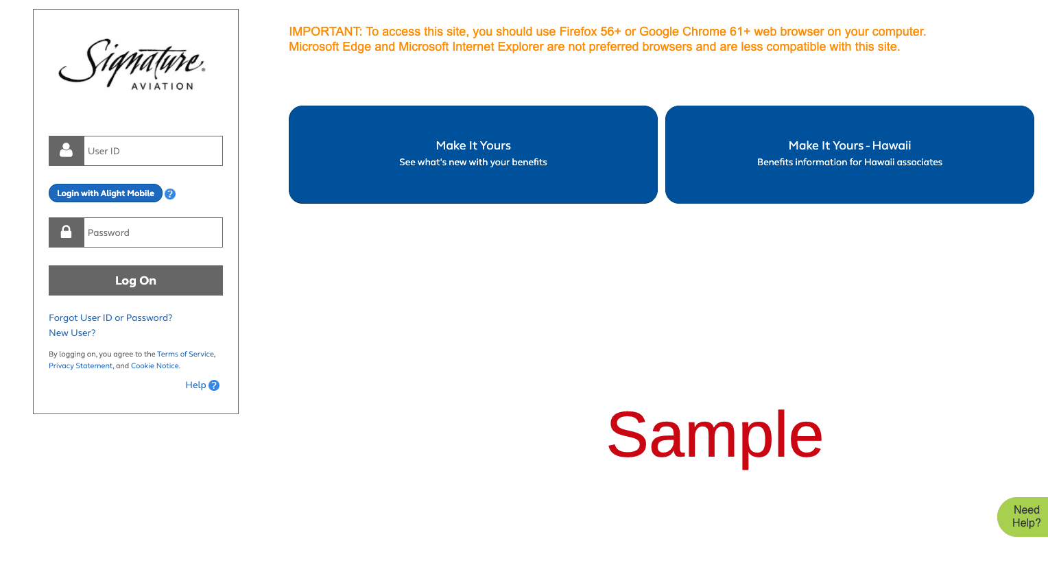 Signature Aviation Benefit