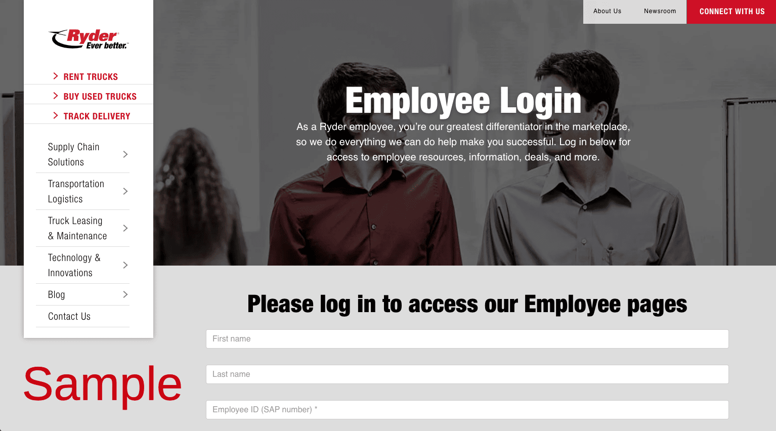 Ryder System Inc Employee Benefits Page Login Register Enrollment