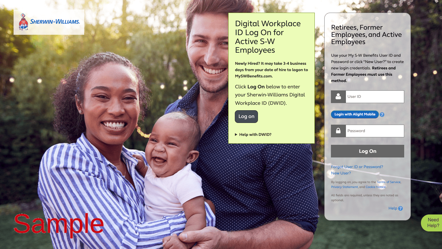 Sherwin Williams Company Employee Benefits Page Login Register Enrollment