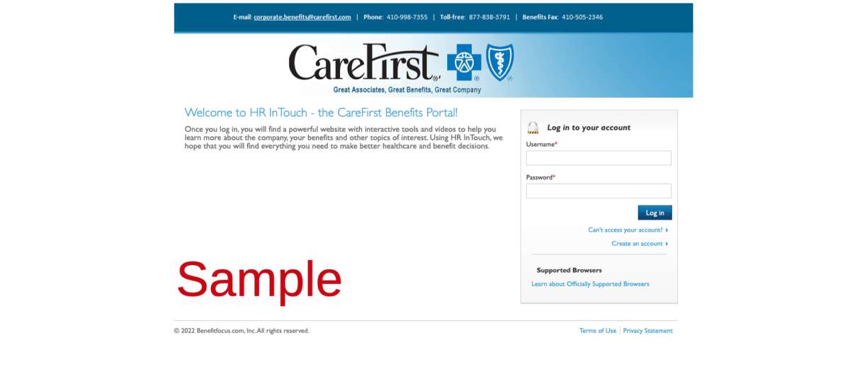 CareFirst BlueCross BlueShield Employee Benefits HR