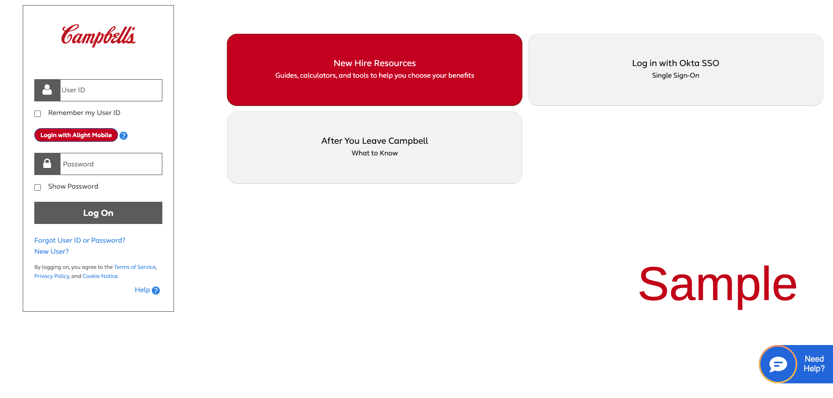 Campbell Employee Benefits | Login Register Enrollment Page | Handbook | Retirement | Pension | digital.alight.com:campbells