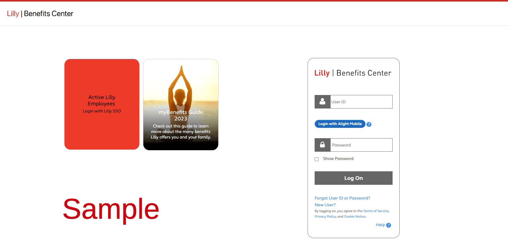 Eli Lilly Employee Benefits _ Login Register Enrollment Page _ Retiree _ Handbook _ 401k _ Alight _ digital.alight.com_lilly
