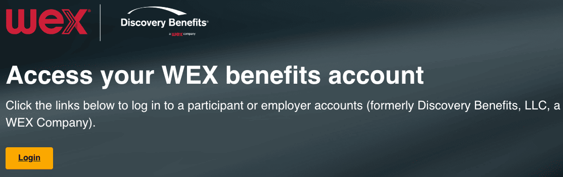 WEX Inc Employee Benefits Discovery Benefit Card WEX Inc Employee Benefits Discovery Benefit Card