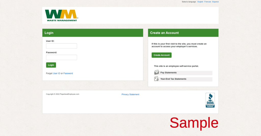 Waste Management Employee Benefits Login | Benefits Waste Management | Paperless | Handbook | www.paperlessemployee.com/wm