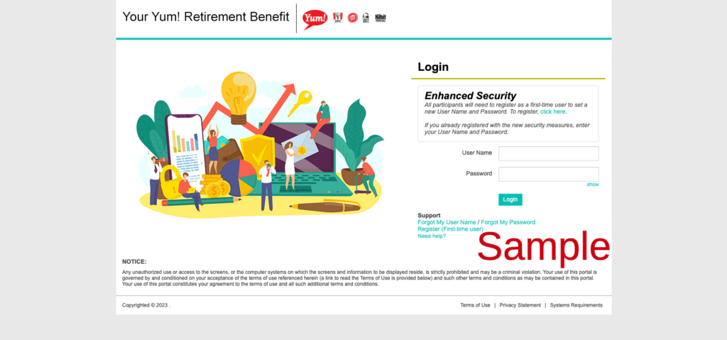 Yum Brands Employee Benefits _ Login Register Enrollment Page _ Careers _ Center _ Salary _ mybenefitsportal.benefitcenter.com_yumbrands