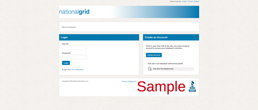 National Grid Employee Benefits Login | Benefits National Grid | Paperless Employee | Retiree | www.paperlessemployee.com/ngrid