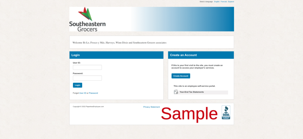 Southeastern Grocers Employee Benefits Login | Benefits Southeastern Grocers | Paperless Employee | Handbook | www.paperlessemployee.com/seg