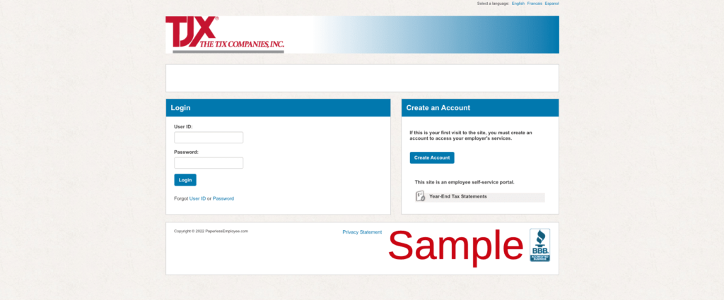 TJX Employee Benefits Login | Benefits TJX | Paperless Employee | Handbook | www.paperlessemployee.com/tjx