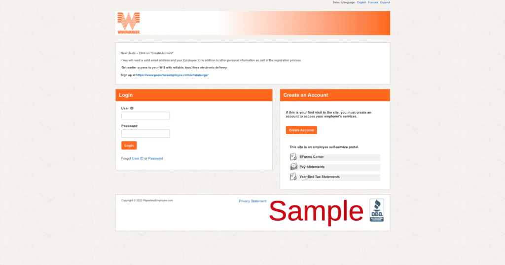Whataburger Employee Benefits Login | Benefits Whataburger | Paperless Employee | Handbook | www.paperlessemployee.com/whataburger