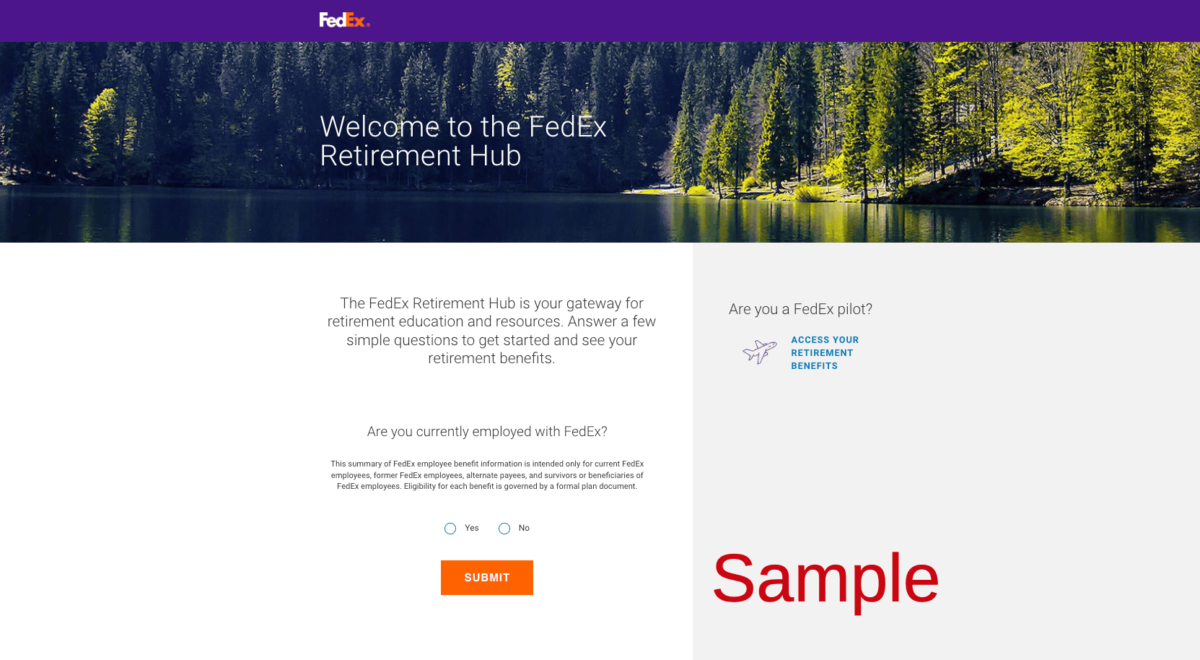 YBR Employee Benefits FedEx 2023 Retirement UPoint Alight