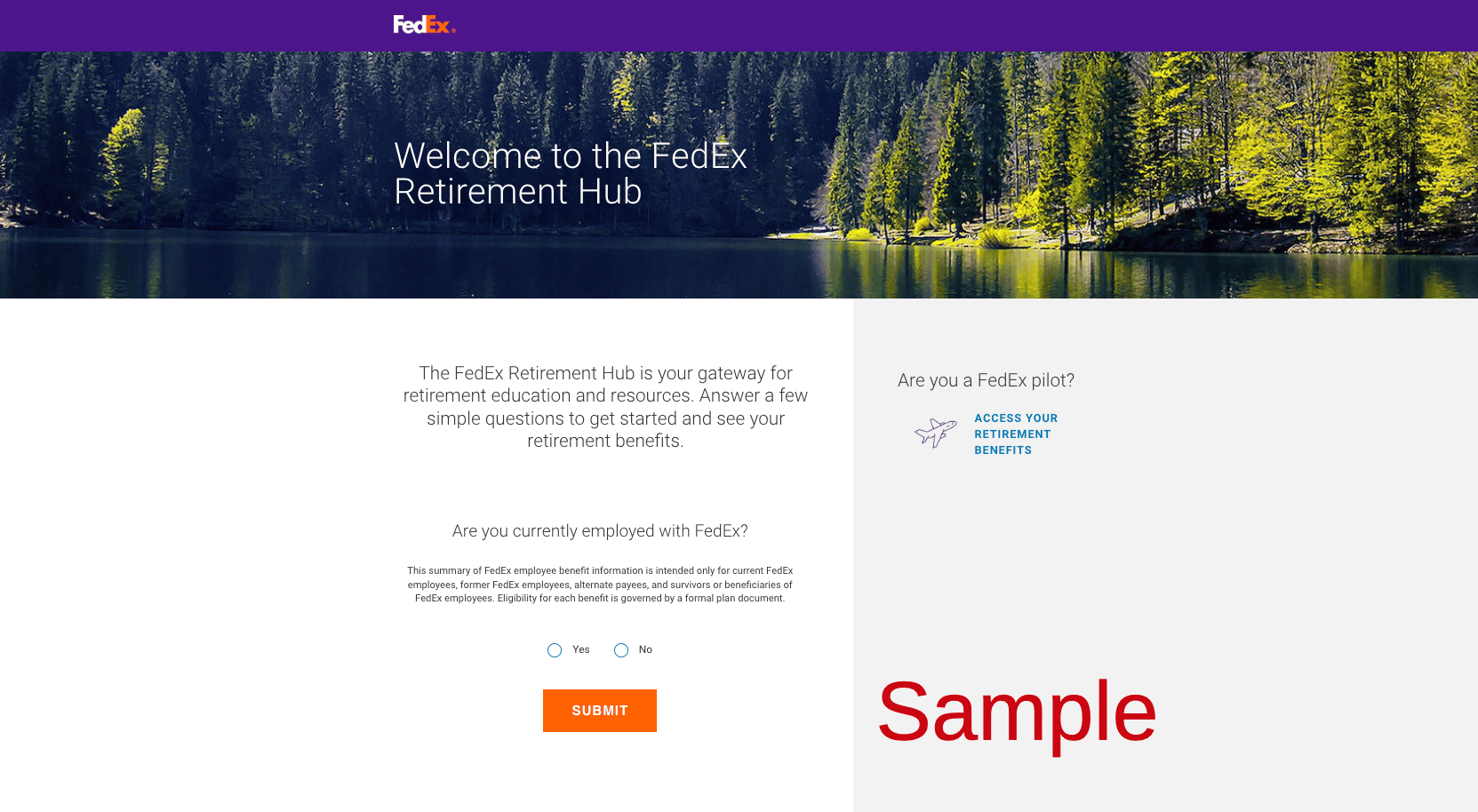 FedEx Employee Benefits Login Register Enrollment Page _ YBR Benefits FedEx _ UPoint Alight _ Retirement _ retirement.fedex.com
