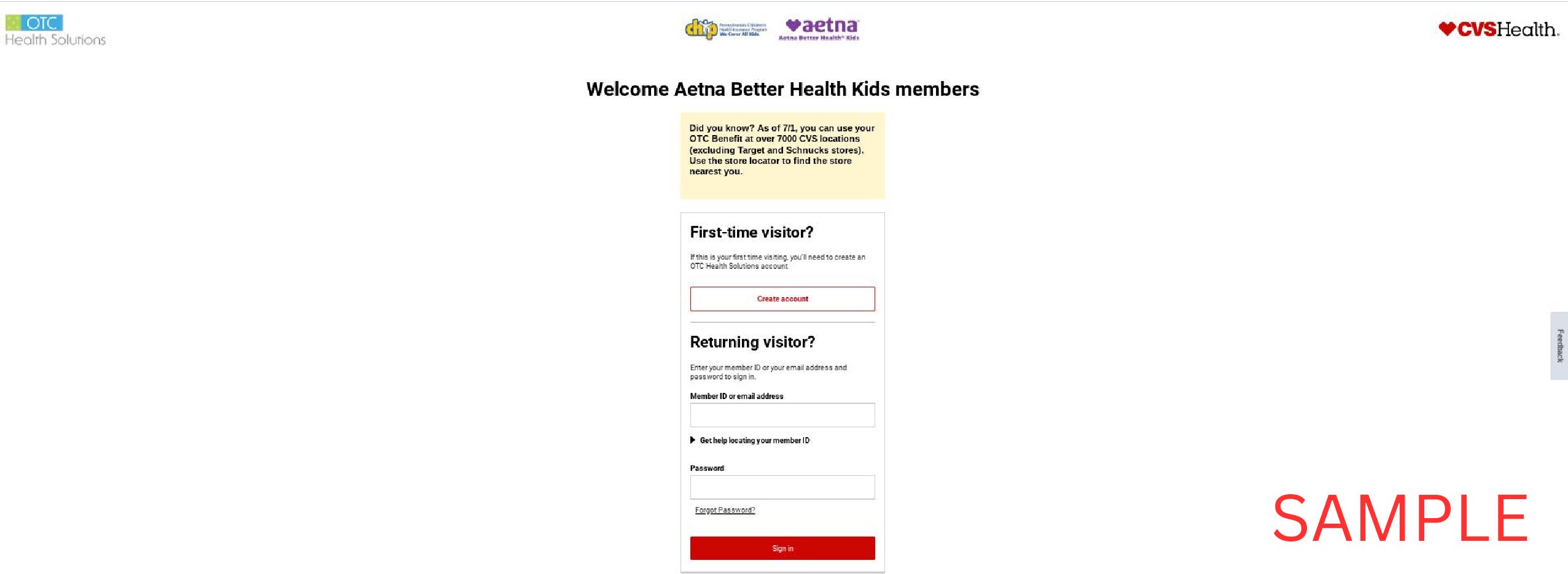 Aetna Better Health PA Kids 2023 | CVS| OTCHS | CHIP | www.cvs.com/otchs/abhkids