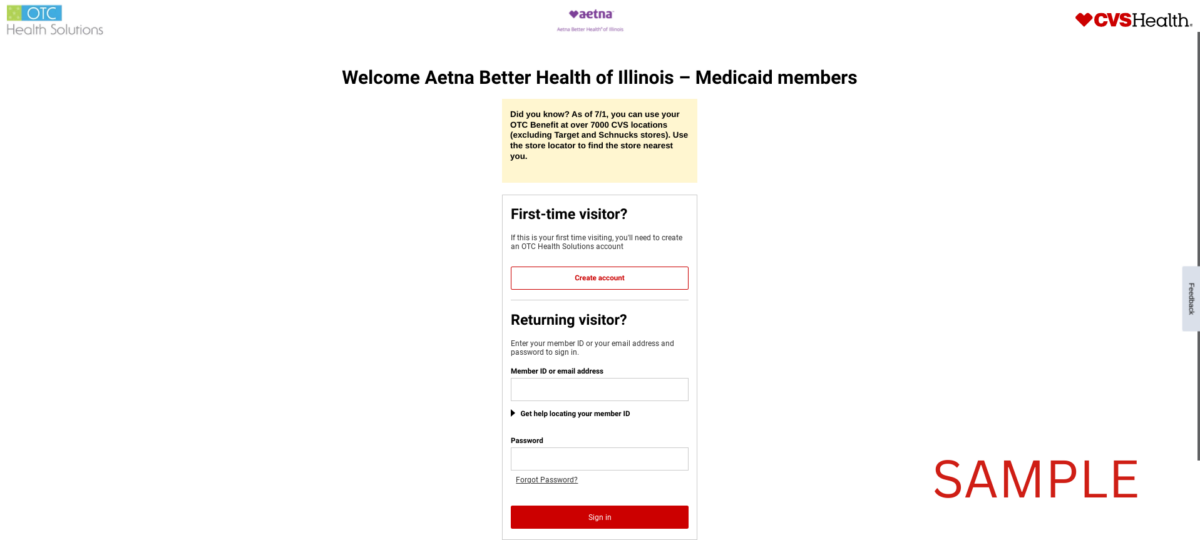 Aetna Better Health of Illinois Medicaid 2023 CVS OTCHS