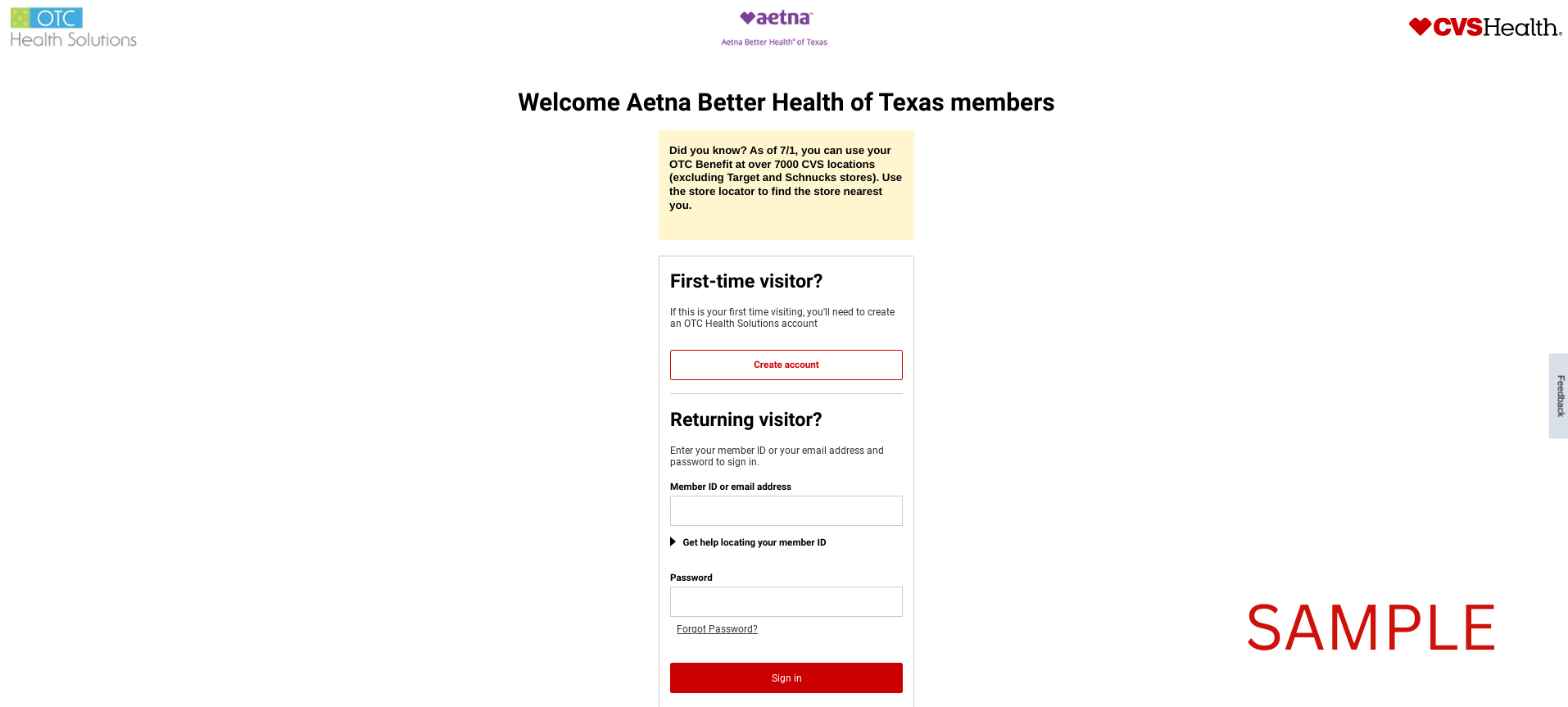 Aetna Better Health of Texas 2023 | CVS | OTCHS | Medicaid | www.cvs.com/otchs/aetnatx