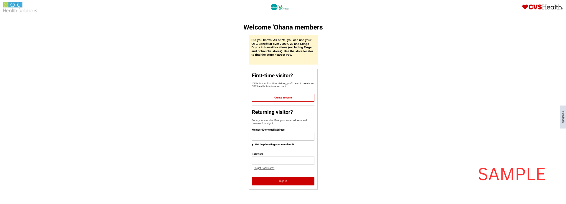 Ohana 2023 | CVS | OTCHS | Member Benefits | www.cvs.com/otchs/ohana