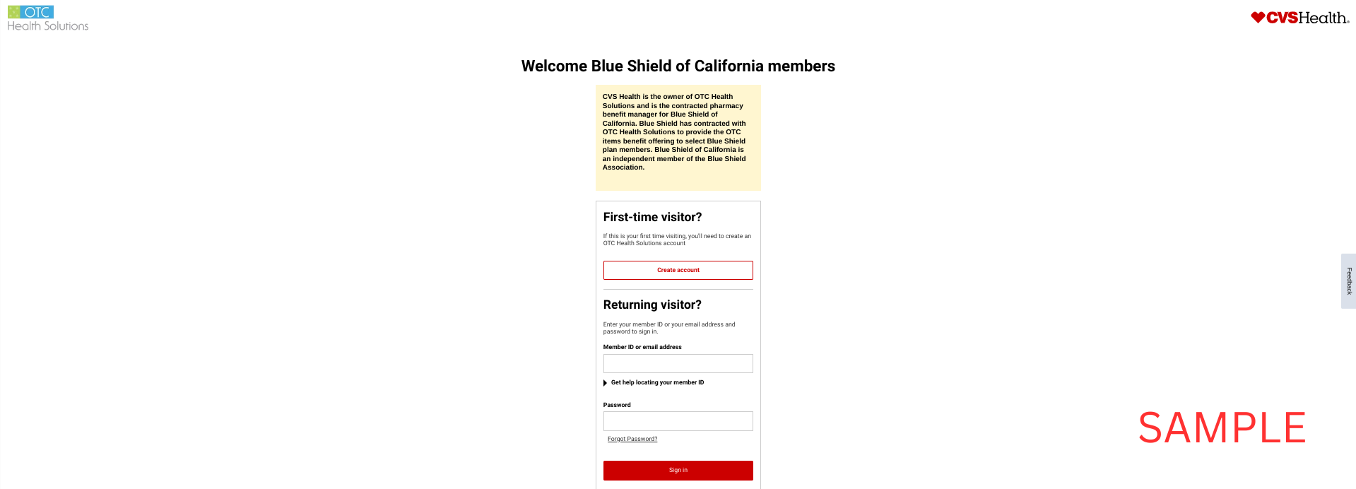 Blue Shield of California 2023 | CVS | OTCHS | Member Portal | www.cvs.com/otchs/bsca