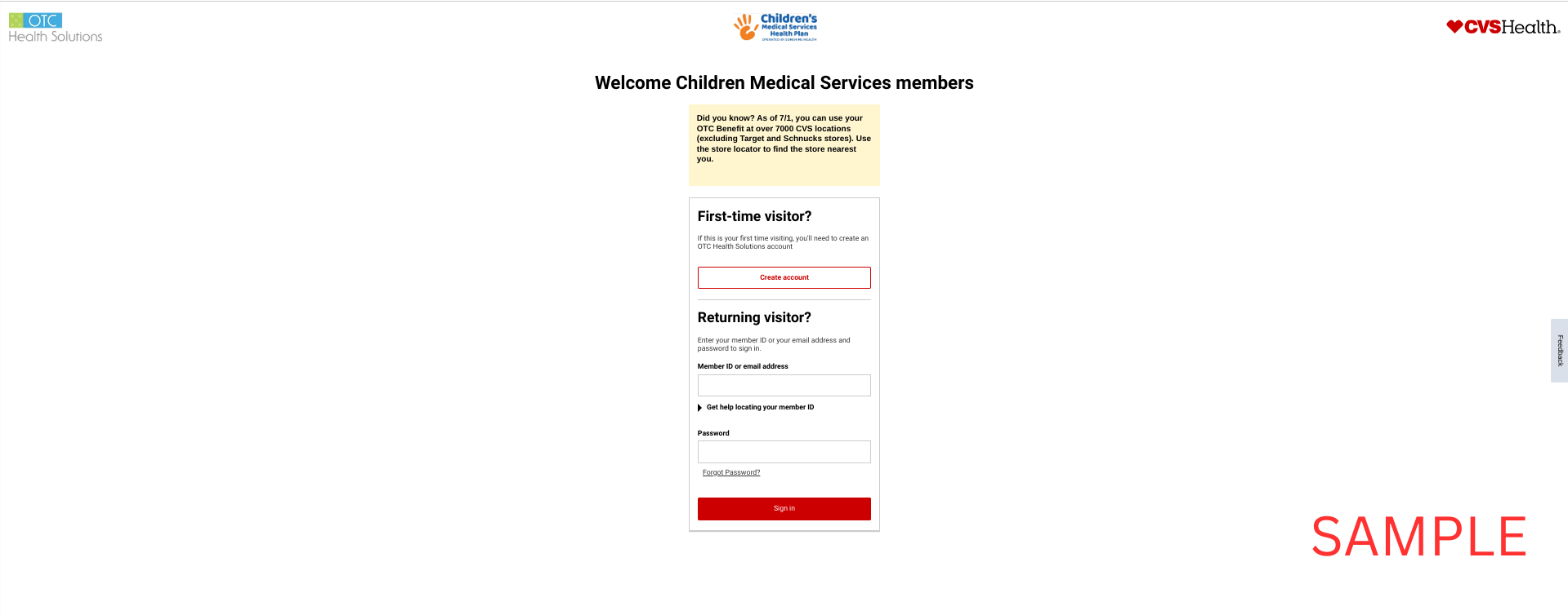 Children’s Medical Services 2023 | CVS | OTCHS | Member Benefits | www.cvs.com/otchs/cms