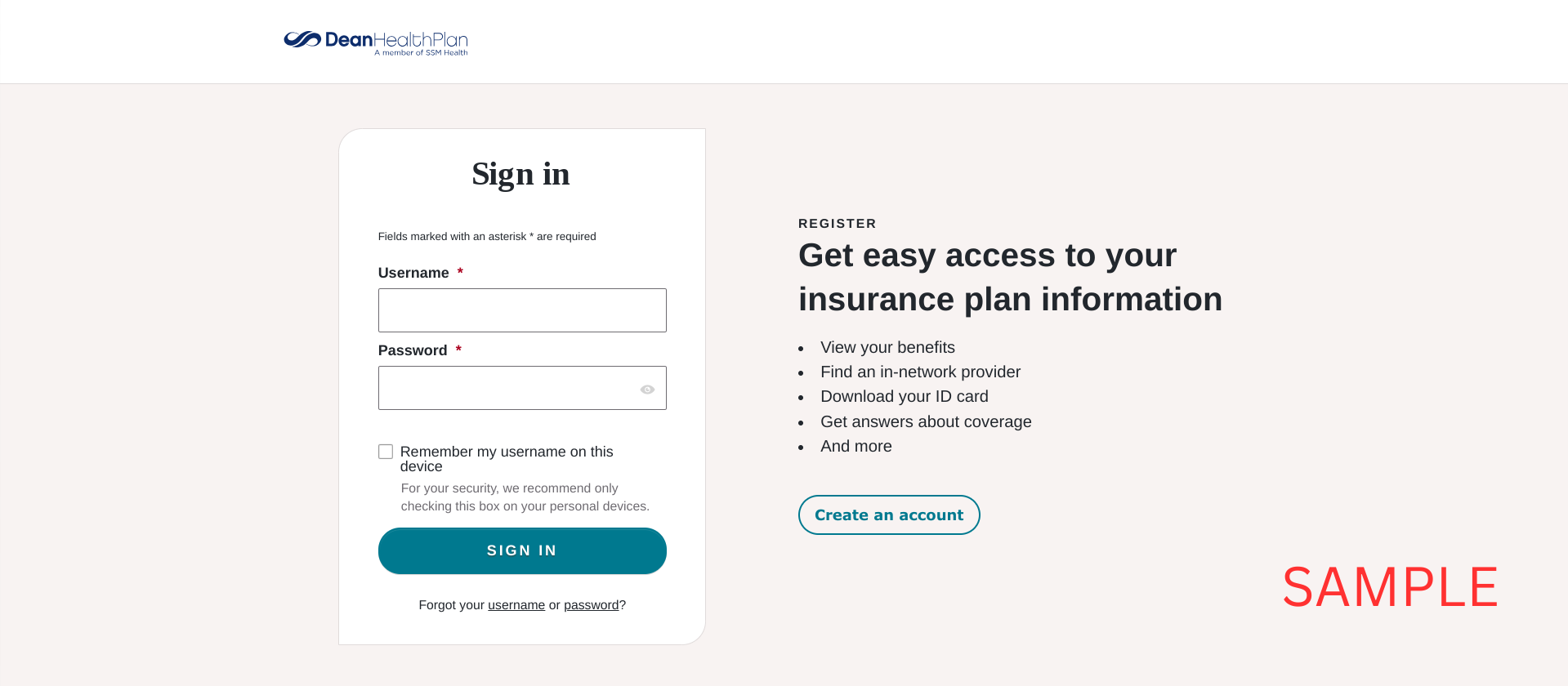 Dean Health Plan 2023 | Medicare| Member Portal | Member Benefits | memberauth.deancare.medica.com