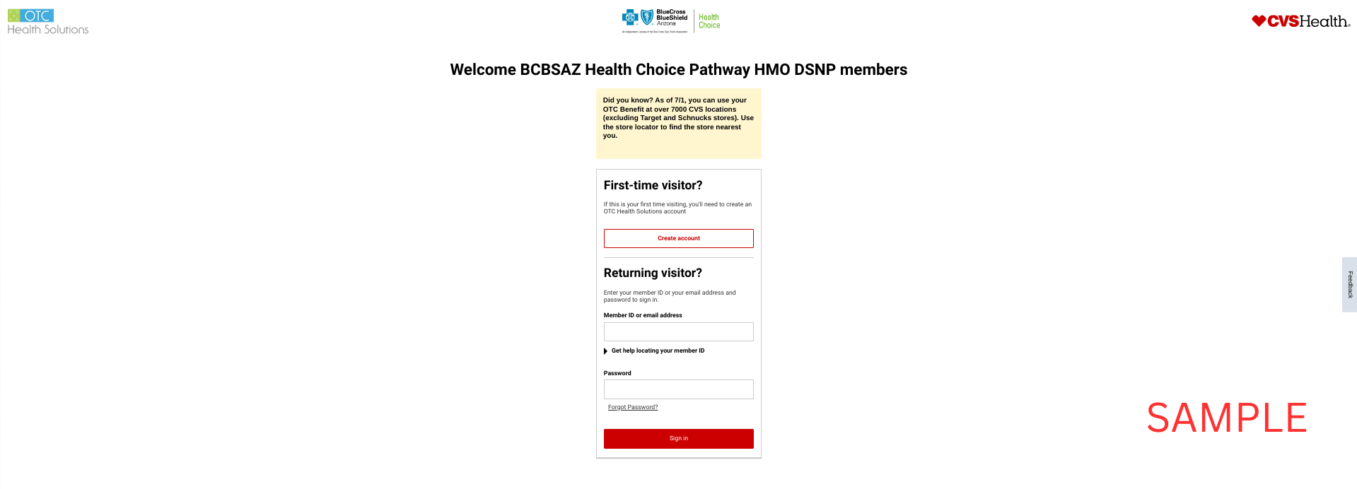 Health Choice Pathway 2023 | CVS | OTCHS | Member Benefits | www.cvs.com/otchs/healthchoice