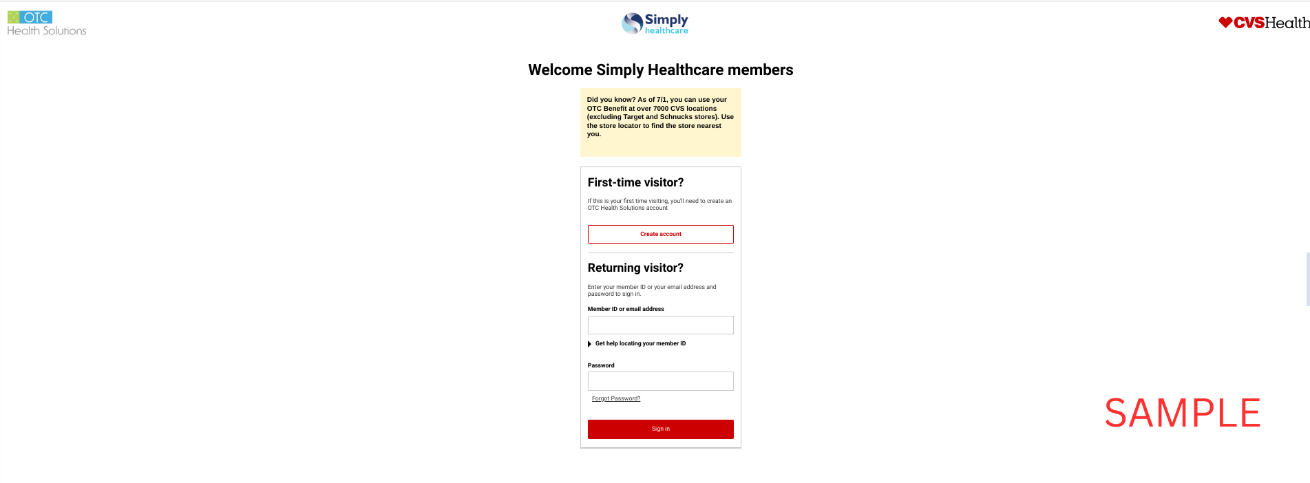 Simply Healthcare 2023 | CVS | OTCHS | Member Benefits | www.cvs.com/otchs/simply