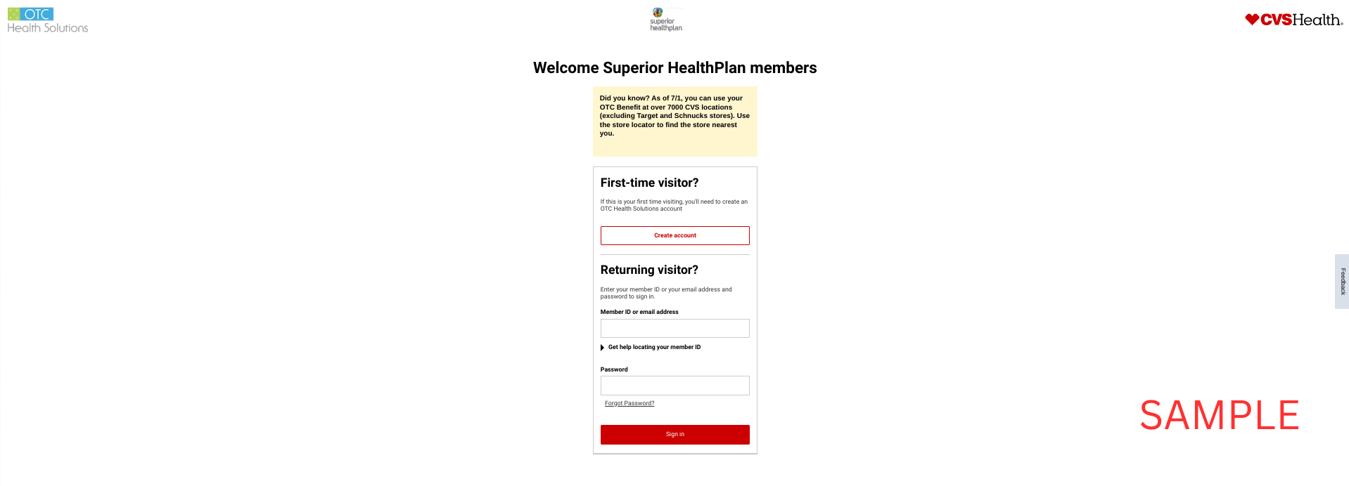 Superior Health Plan 2023 | CVS | OTCHS | Member Benefits | www.cvs.com/otchs/superiorhealthplan