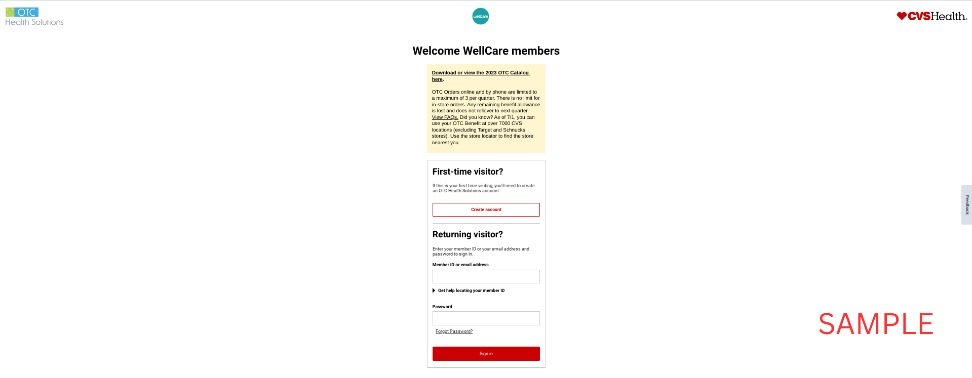 Wellcare 2023 | CVS | OTCHS | Member Benefits | www.cvs.com/otchs/wellcare